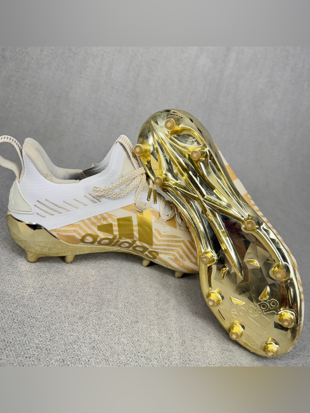GOLD!! Adidas adizero Men’s Size 7 Soccer Cleats X Anniversary Comp Youth Futbol